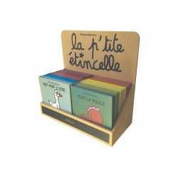 PLV de comptoir en bois