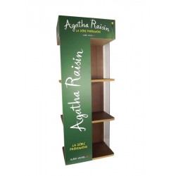 PLV de comptoir en bois